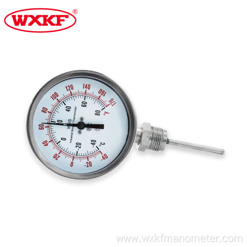 all stainless steel bimetal thermometer